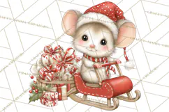 Christmas Woodland Animals PNG, Holiday Forest Clipart Product Image 5