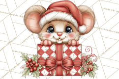 Christmas Woodland Animals PNG, Holiday Forest Clipart Product Image 2
