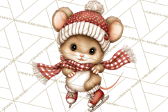 Christmas Woodland Animals PNG, Holiday Forest Clipart Product Image 3