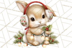 Christmas Woodland Animals PNG, Holiday Forest Clipart Product Image 4
