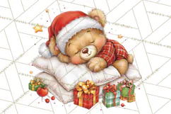 Christmas Woodland Animals PNG, Holiday Forest Clipart Product Image 2