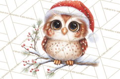 Christmas Woodland Animals PNG, Holiday Forest Clipart Product Image 2