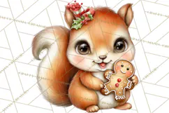 Christmas Woodland Animals PNG, Holiday Forest Clipart Product Image 2