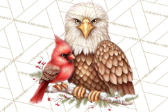 Christmas Woodland Animals PNG, Holiday Forest Clipart Product Image 4