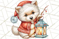 Christmas Woodland Animals PNG, Holiday Forest Clipart Product Image 5