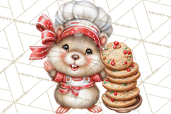 Christmas Woodland Animals PNG, Holiday Forest Clipart Product Image 4