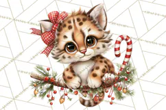 Christmas Woodland Animals PNG, Holiday Forest Clipart Product Image 2