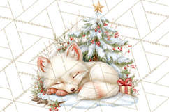 Christmas Woodland Animals PNG, Holiday Forest Clipart Product Image 2