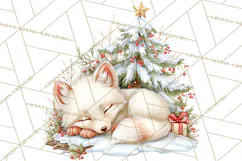 Christmas Woodland Animals PNG, Holiday Forest Clipart Product Image 2