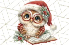 Christmas Woodland Animals PNG, Holiday Forest Clipart Product Image 5