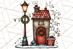 Christmas Carolers Clipart, Holiday Singing Digital Art PNG Product Image 3