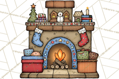 Christmas Carolers Clipart, Holiday Singing Digital Art PNG Product Image 5