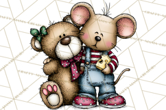 Christmas Carolers Clipart, Holiday Singing Digital Art PNG Product Image 5