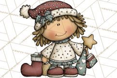 Christmas Carolers Clipart, Holiday Singing Digital Art PNG Product Image 2