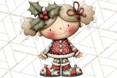 Christmas Carolers Clipart, Holiday Singing Digital Art PNG Product Image 2