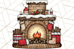 Christmas Carolers Clipart, Holiday Singing Digital Art PNG Product Image 3