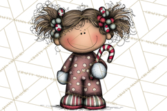 Christmas Carolers Clipart, Holiday Singing Digital Art PNG Product Image 4