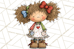 Christmas Carolers Clipart, Holiday Singing Digital Art PNG Product Image 5