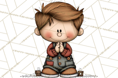 Christmas Carolers Clipart, Holiday Singing Digital Art PNG Product Image 5