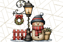 Christmas Carolers Clipart, Holiday Singing Digital Art PNG Product Image 4