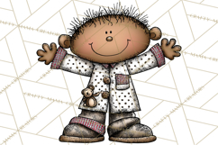 Christmas Carolers Clipart, Holiday Singing Digital Art PNG Product Image 5