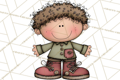 Christmas Carolers Clipart, Holiday Singing Digital Art PNG Product Image 5