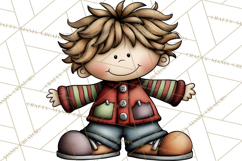Christmas Carolers Clipart, Holiday Singing Digital Art PNG Product Image 2