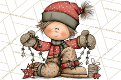 Christmas Carolers Clipart, Holiday Singing Digital Art PNG Product Image 5