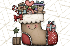 Christmas Carolers Clipart, Holiday Singing Digital Art PNG Product Image 5