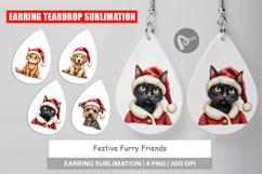 Festive Furry Friends Earring Product Image 1