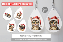 Festive Furry Friends Earring Product Image 1