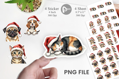 Festive Furry Friends Sticker Product Image 1