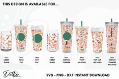Gingerbreads Full Wrap SVG 24oz Starbucks Acrylic Tumbler Product Image 3