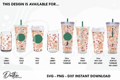 Festive Gingerbread Wrap SVG 24oz Starbucks Acrylic Tumbler Product Image 3