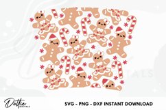 Gingerbreads Full Wrap SVG 24oz Starbucks Acrylic Tumbler Product Image 2