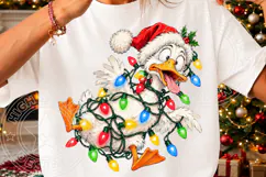 Festive Goose Christmas Lights Sublimation Product Image 3