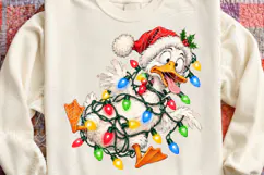 Festive Goose Christmas Lights Sublimation Product Image 4