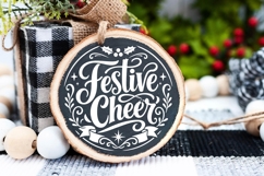 Festive Greetings Christmas Sign Svg Product Image 2