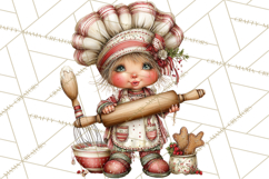 Festive Kitchen Clip Art, Christmas Cookie Illustrations Png Product Image 5