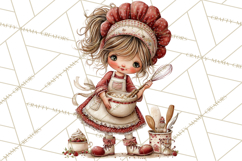 Festive Kitchen Clip Art, Christmas Cookie Illustrations Png Product Image 4