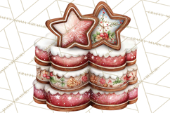 Festive Kitchen Clip Art, Christmas Cookie Illustrations Png Product Image 3