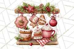 Festive Kitchen Clip Art, Christmas Cookie Illustrations Png Product Image 3