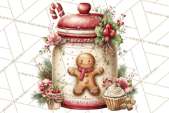 Festive Kitchen Clip Art, Christmas Cookie Illustrations Png Product Image 3