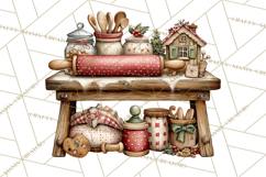 Festive Kitchen Clip Art, Christmas Cookie Illustrations Png Product Image 2