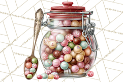 Festive Kitchen Clip Art, Christmas Cookie Illustrations Png Product Image 3