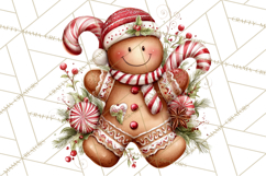 Festive Kitchen Clip Art, Christmas Cookie Illustrations Png Product Image 2
