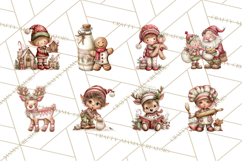Festive Kitchen Clip Art, Christmas Cookie Illustrations Png Product Image 4