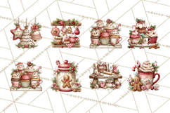 Festive Kitchen Clip Art, Christmas Cookie Illustrations Png Product Image 7