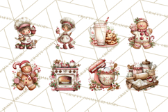 Festive Kitchen Clip Art, Christmas Cookie Illustrations Png Product Image 9