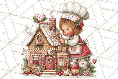 Festive Kitchen Clip Art, Christmas Cookie Illustrations Png Product Image 3